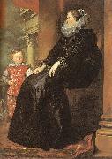 Dyck, Anthony van Genoese Noblewoman with her Son oil painting artist